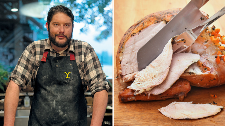 'Yellowstone' star and chef reveals Thanksgiving turkey carving tips, common bird-cooking mistakes