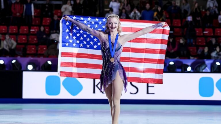 Texas native Amber Glenn wins biggest US women's figure skating title in 14 years, beating Japan's stars