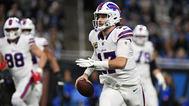 Josh Allen dazzles in Bills’ win over Lions in high-scoring bout