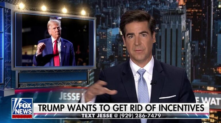 JESSE WATTERS: While Trump had his eyes on the architecture, the world had its eyes on him