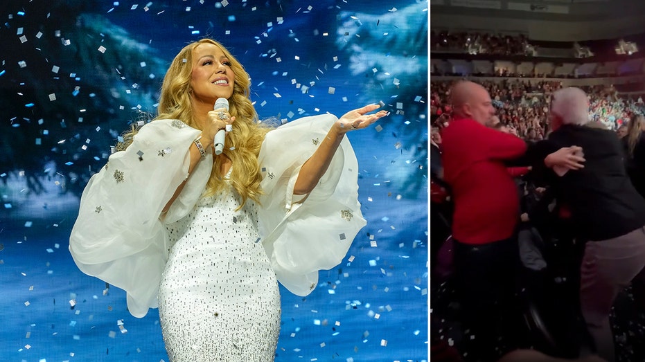 Mariah Carey fans brawl while she sings 'All I Want for Christmas'