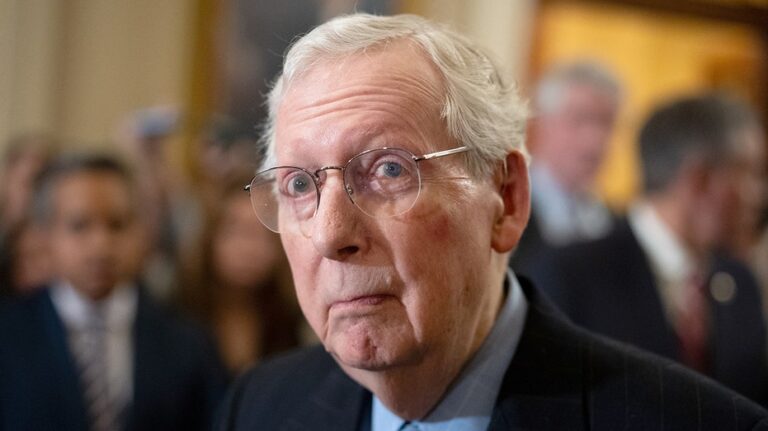 Sen. McConnell reportedly fine after falling during GOP lunch