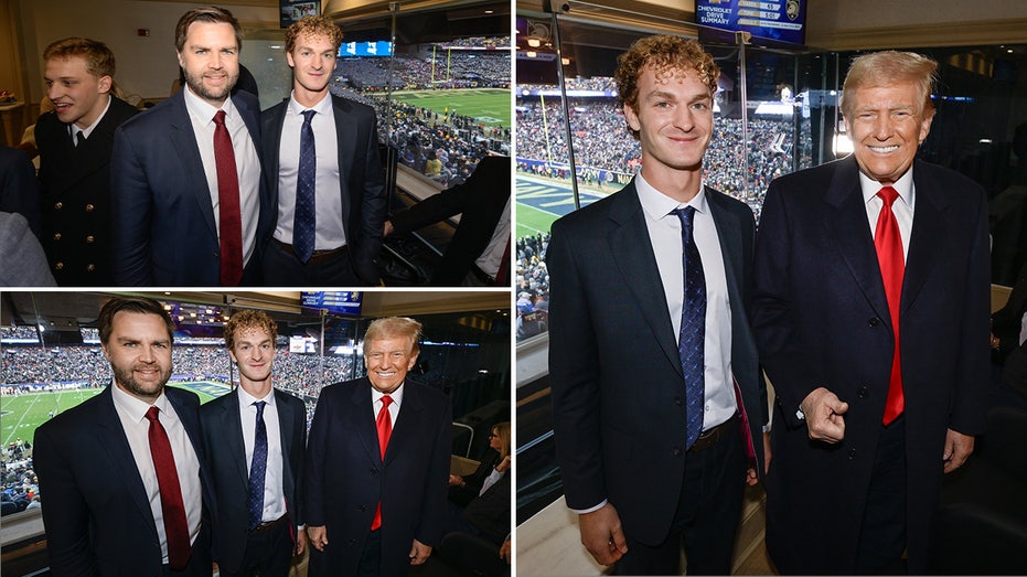 Daniel Penny hailed as a 'hero' alongside Trump and Vance in Army-Navy game suite