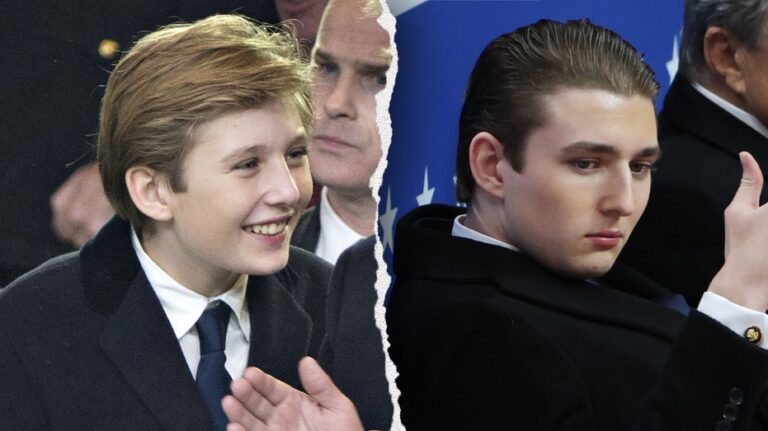 Barron Trump is all grown up: A look at the first son's transformation from 2017 to 2025