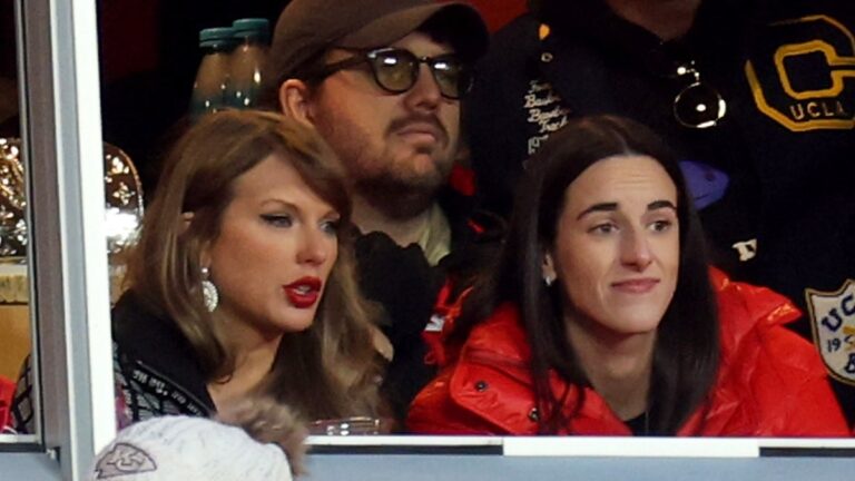 Taylor Swift and Caitlin Clark's appearance at Chiefs game ignites mixed reactions from fans: 'Wokesters!'