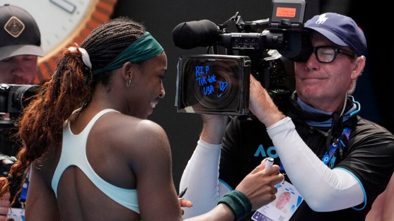 Coco Gauff pays tribute to TikTok at Australian Open, sees silver lining