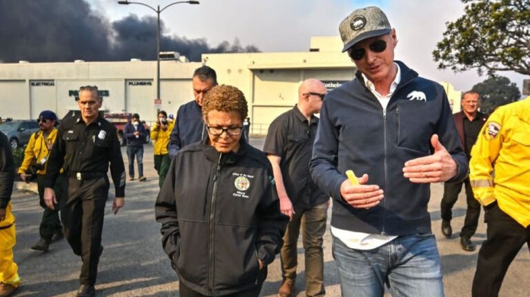 Cause of raging Los Angeles wildfires still undetermined as Mayor Karen Bass defends her leadership