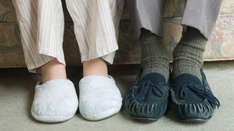 Cozy slippers for warm and happy feet in the wintertime