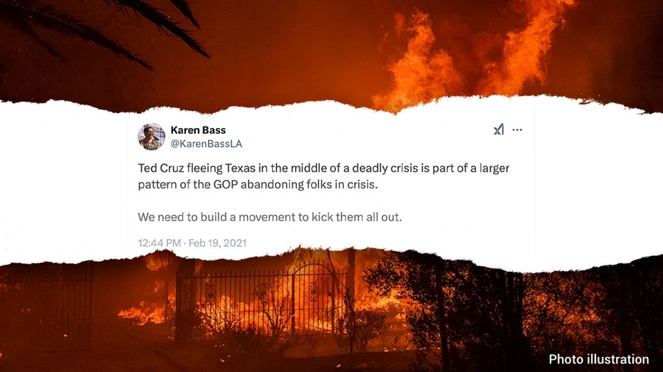 Karen Bass' 2021 tweet comes back to haunt her as LA residents demand accountability