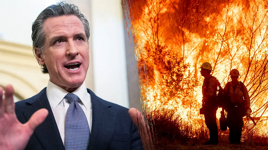 Newsom responds to those angry over wildfire response by pointing finger at local leaders, Trump