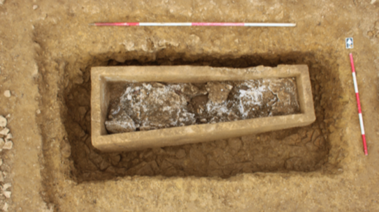 Archaeologists dig up 1,600-pound coffin in Roman grave filled with curious material: 'A rare find'