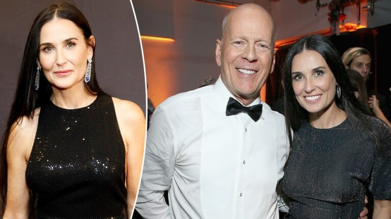 Demi Moore ‘shows up’ for Bruce Willis with weekly visits as he battles dementia