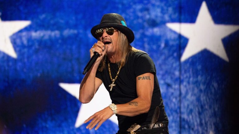 Kid Rock snaps at Nashville bar crowd, abruptly walks off stage