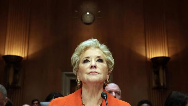 Linda McMahon speaks out on protecting women and girls from trans athletes during confirmation hearing