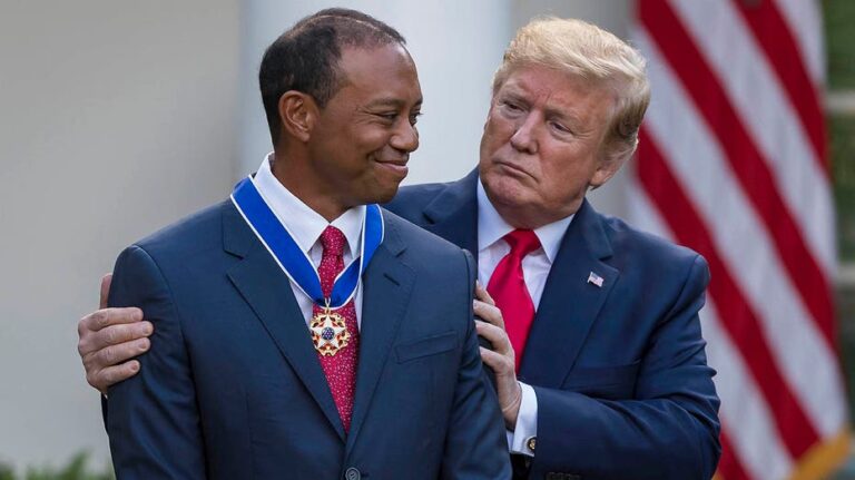 Trump offers Tiger Woods his condolences after death of golfer's mom