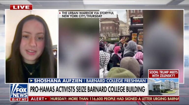 Barnard student demands action after pro-Hamas protest turns violent, calls out school's 'pathetic' response