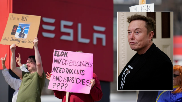 Musk claims George Soros, LinkedIn co-founder Reid Hoffman are funding 'protests' against Tesla