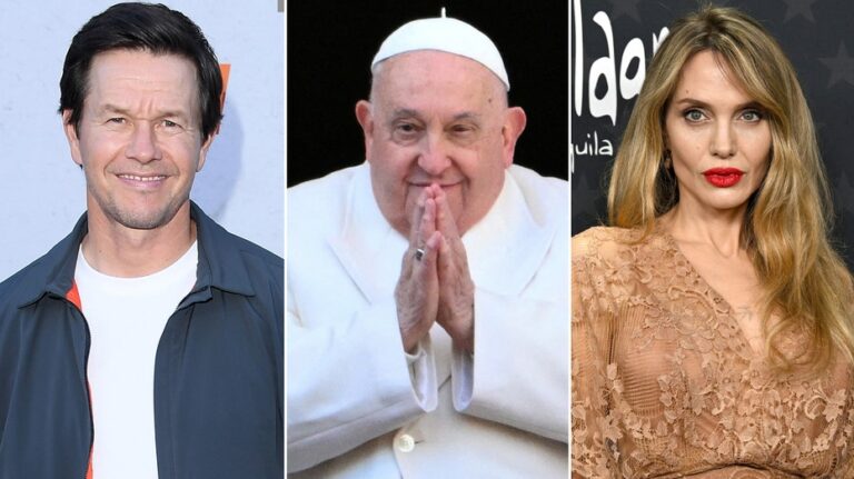 Pope Francis' connection to Hollywood included meetings with Mark Wahlberg and Angelina Jolie