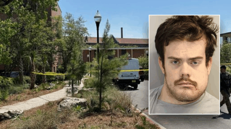 Florida State University alleged mass shooter appears in mugshot with disfigured face after hospital release