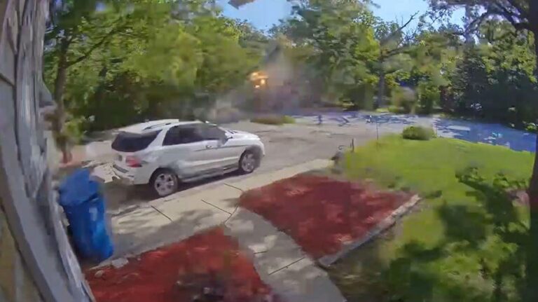 Truck explosion caught on camera in suburban Chicago neighborhood as leaking propane to blame: officials