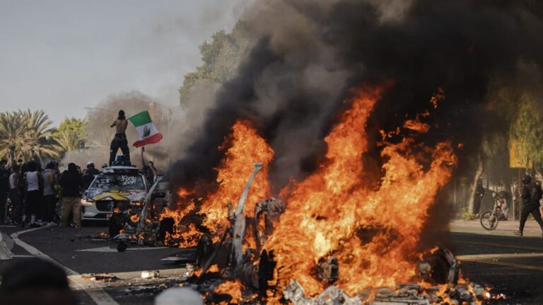 Gov Newsom ‘handcuffed’ police as LA riots expose ‘reactionary’ leadership failure: former sheriff’ s deputy