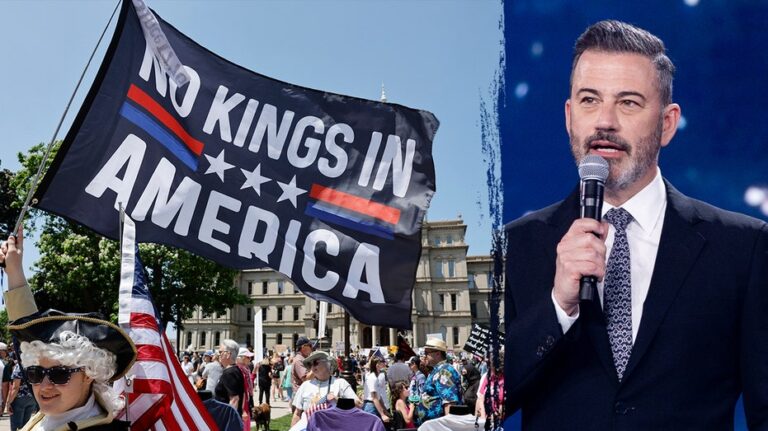 Jimmy Kimmel attends anti-Trump 'No Kings' protest amid nationwide demonstrations
