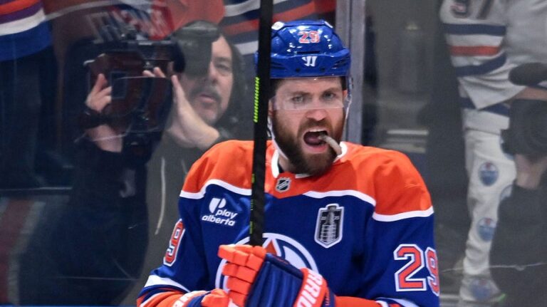 Oilers draw first blood in Stanley Cup Final rematch with 4-3 overtime victory against Panthers