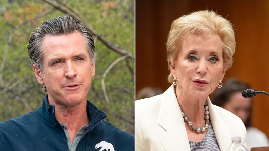 Newsom's office ripped for mocking Sec. McMahon's trans athlete warning with WWE bodyslam clip
