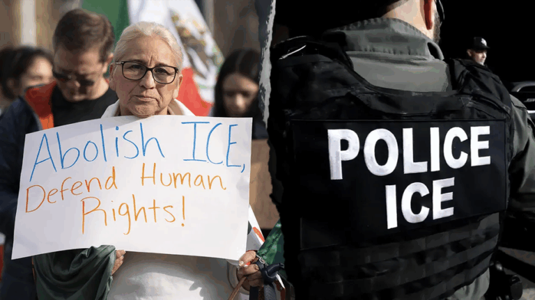 Protesters throw rocks, jump on moving ICE vehicle after Omaha workplace raid
