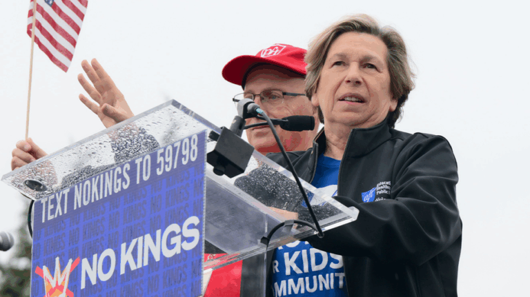 Critics slam Randi Weingarten’s bizarre No Kings ‘meltdown,’ activism in wake of abrupt DNC departure