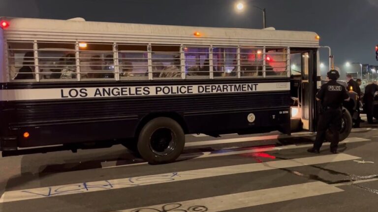 Protesters hauled away as anti-ICE protests continue in Los Angeles despite mayor's curfew order