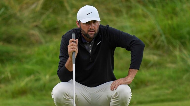 Scottie Scheffler takes commanding lead, eyes history after strong third round at The Open
