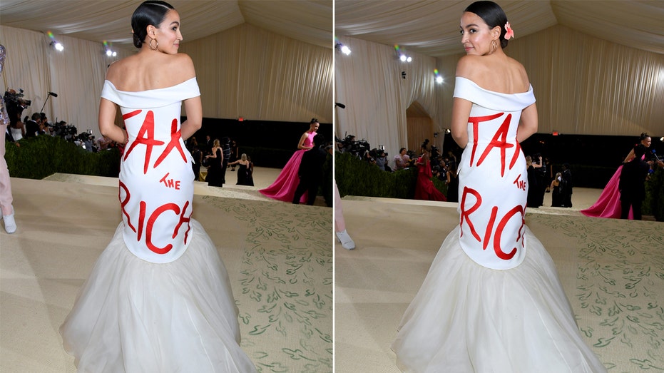 AOC broke house rules to attend ritzy Met Gala in 'tax the rich' dress, ordered to pay up