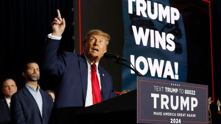 Trump shifts battleground in fight against 'brazen election interference' by Iowa pollster