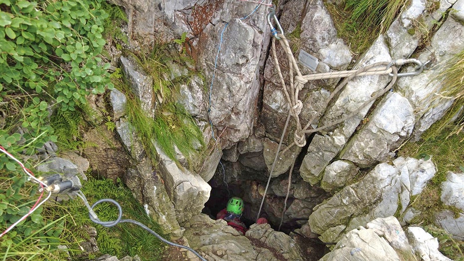 Rescue operation frees injured man trapped 130 feet underground in Italian cave