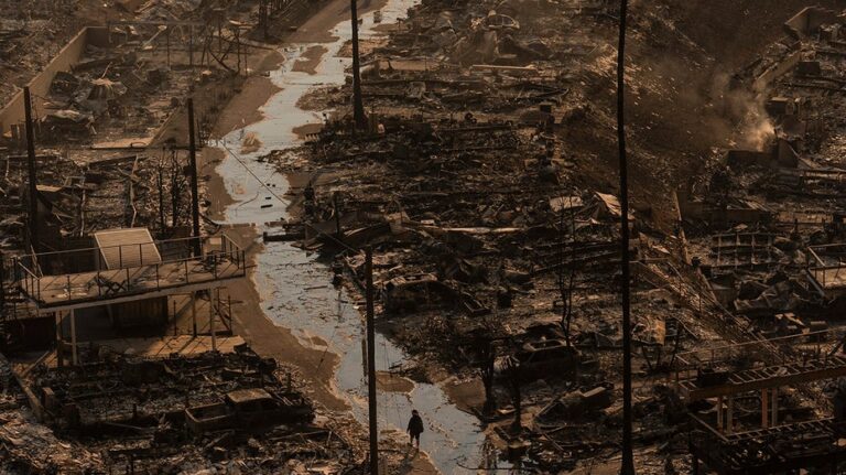 California wildfire victims face uphill battle as corporations and investors swoop in