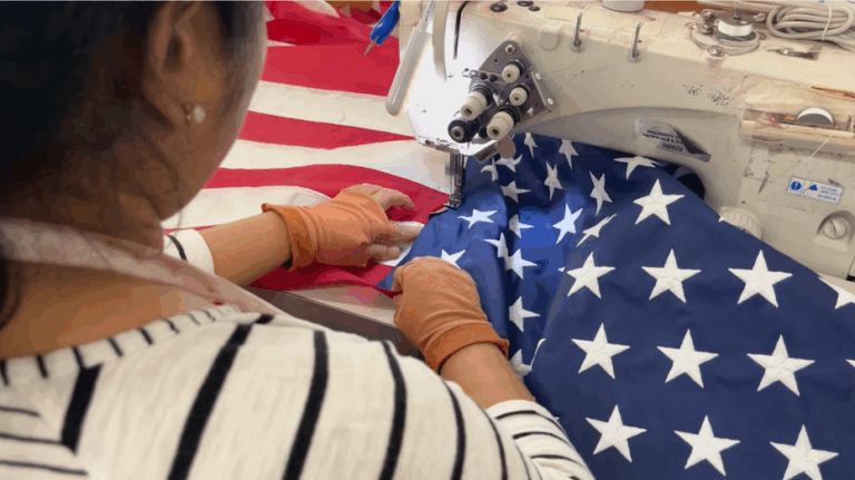 Sewn with pride: Flag factory gears up for 250th anniversary of nation