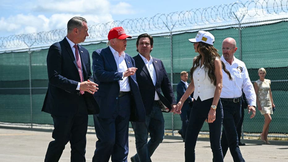 Self-deport or end up in 'Alligator Alcatraz,' Noem warns migrants during Trump visit