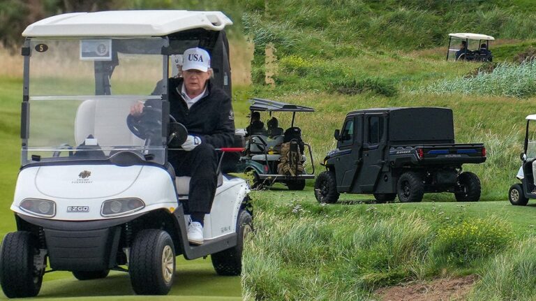Secret Service debuts 'Golf Force One' armored vehicle to protect Trump while he plays his favorite sport