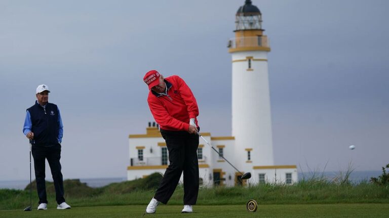 Trump heads to Scotland to talk golf, politics and trade