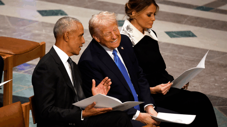 New book reveals what Obama and 'conqueror' Trump chatted about in viral moment during Carter's funeral