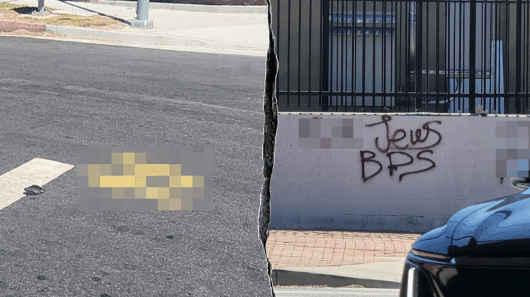 Antisemitic graffiti prompts hate crime probe at Israeli-American Council HQ in Los Angeles
