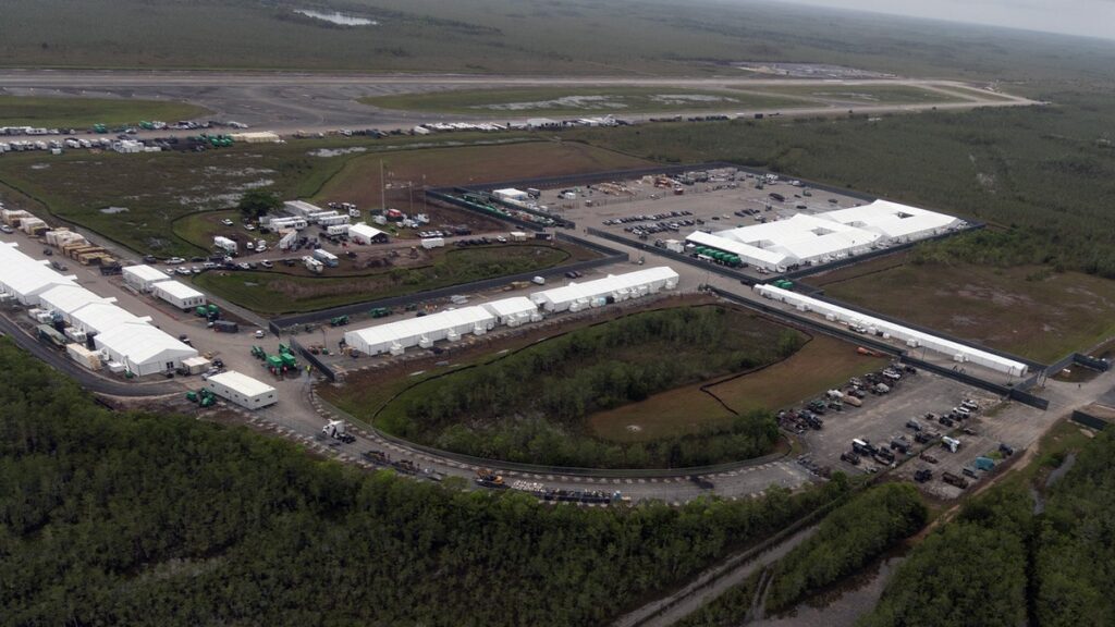 Federal judge halts expansion at Trump admin's Alligator Alcatraz detention facility in Florida