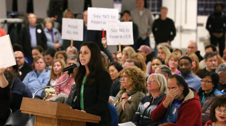 Trans volleyball player incident unleashes parade of angry parents on Illinois school board meeting
