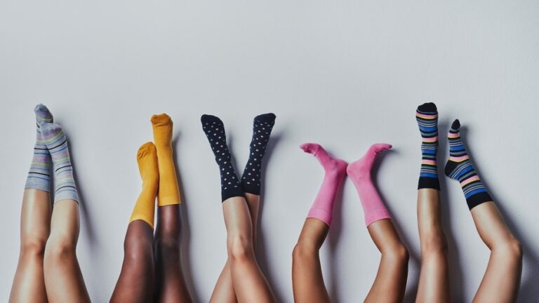 Compression socks and slip-on sneakers for comfortable travel