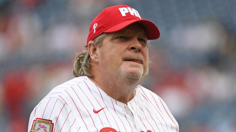 Phillies broadcaster John Kruk wonders about the creator of the 1st clock during game