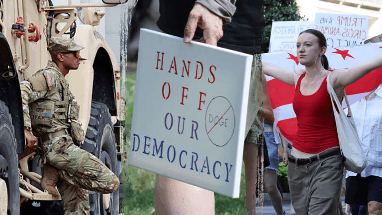 Through the lens of Trump’s DC takeover: See how left-wing protesters mobilized against National Guard