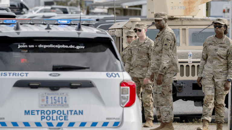 National Guard troops from six red states head to DC to help tackle crime