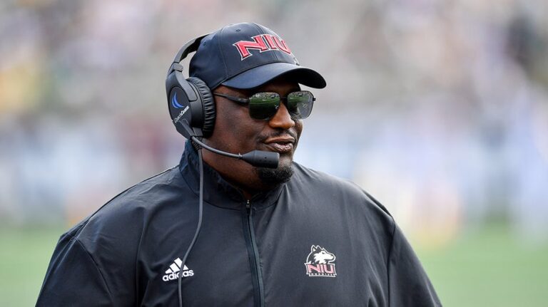 Northern Illinois coach Thomas Hammock rails against NIL era's shortcomings in impassioned speech
