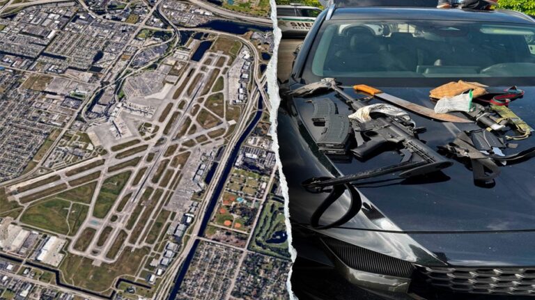 Man arrested with fully loaded AR-15 and knives outside Palm Beach airport frequented by Trump